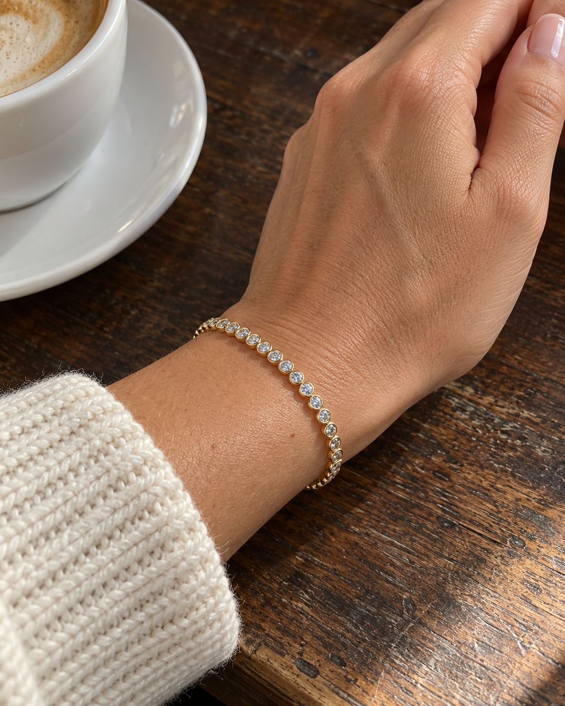 Bezel Tennis Bracelet 2.0mm
